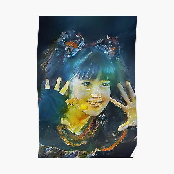 Yui-Metal Smiley Fox Goddess Babymetal Painting Digital Fan Art Poster RB2709 product Offical babymetal Merch