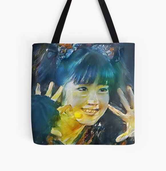 Yui-Metal Smiley Fox Goddess Babymetal Painting Digital Fan Art All Over Print Tote Bag RB2709 product Offical babymetal Merch