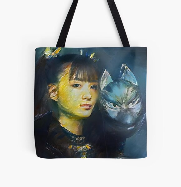 Moa-Metal with a Fox God Mask Babymetal AI Painting Digital Fan Art All Over Print Tote Bag RB2709 product Offical babymetal Merch