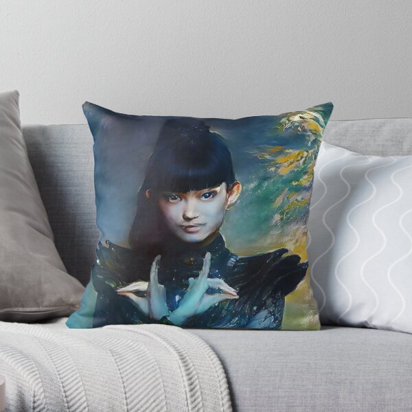 Su-Metal Iconic Pose Babymetal AI Painting Digital Fan Art Throw Pillow RB2709 product Offical babymetal Merch